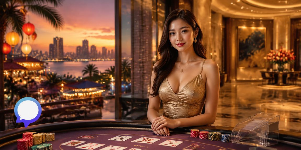 Không khí baccarat VIP tại chợ đêm Đà Nẵng, người chơi trải nghiệm sòng bài trực tuyến